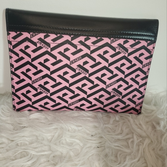 Versace 3-Piece Greca Signature Printed Coated Canvas Pouch Set - Picture 3 of 10